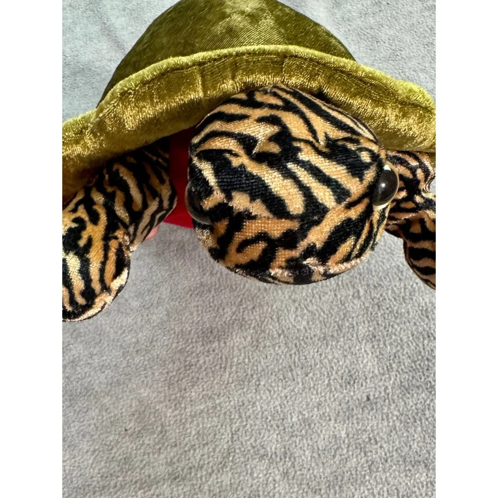 Wildlife Artists 2002 Turtle Plush Green Velvet‎ Tiger Stripe Red Belly 9 Inch